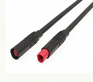 Arnés de cables con conector impermeable de 2 núcleos